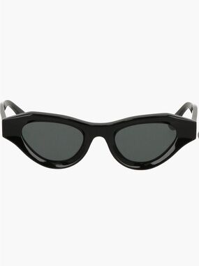 cult gaia Black Gloss Cat-Eye Sunglasses
